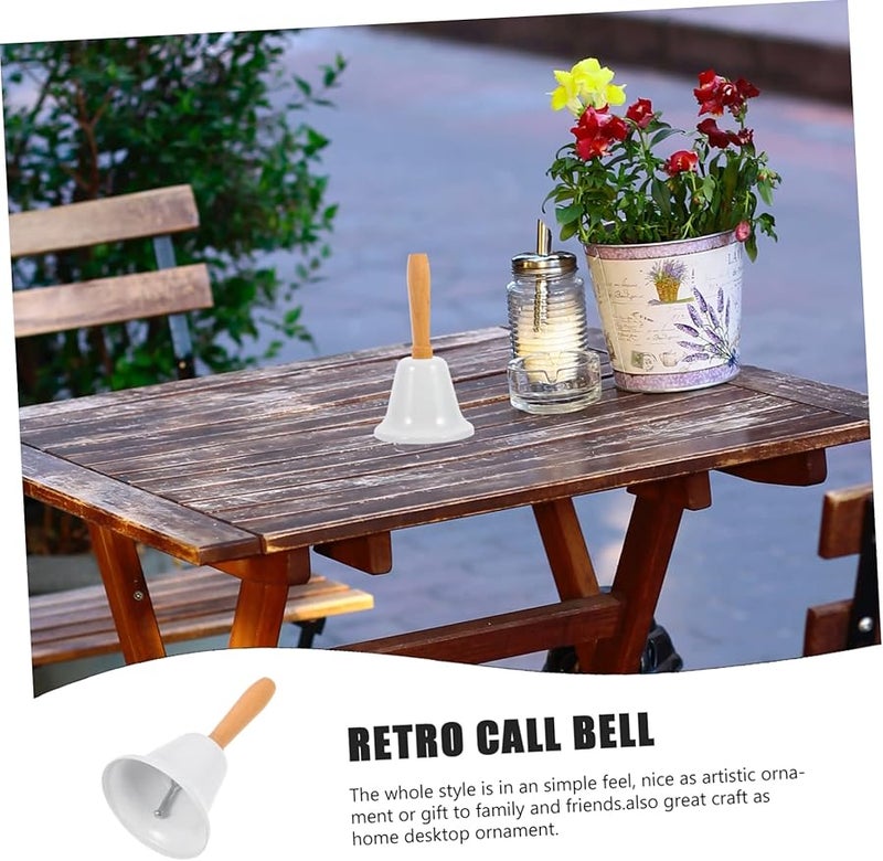 Wooden Handle Call Bell for Home Office School Decor Christmas Ornament Pet Training - Image 5